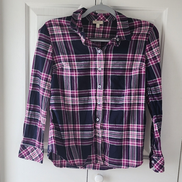 Talbots Button Up | S Petite | Plaid - Picture 1 of 4